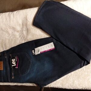 Lee Women's Straight Leg Jeans - Dark Blue